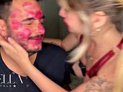 Ystella And Stellafatales Red Lipstick Face Marking Lesbian Fetish