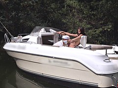 cute fucks hard and fast on the yacht