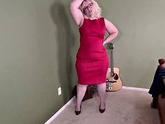 BBW at a party fucks her son-in-law before fucking his wife and breeding them both