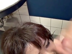 young japanese lady slowly sucking pov dick