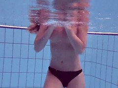 bushy and surprised underwater teen gurchenko