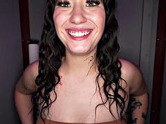 Brunette Tessa Violet Returns to Her Favorite Glory Hole
