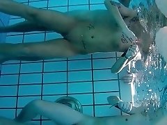 Exciting amateur babes indulge in hot sex action in the pool