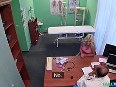 Blonde Patient Cunnilingus Caught
