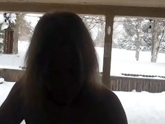 Shibari in the snow!
